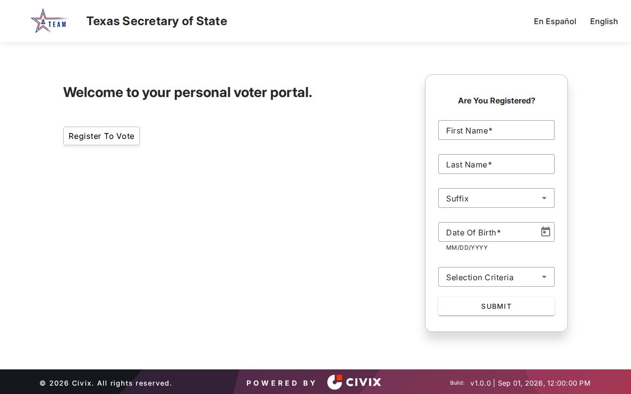 Watauga residents directory Texas voter status lookup