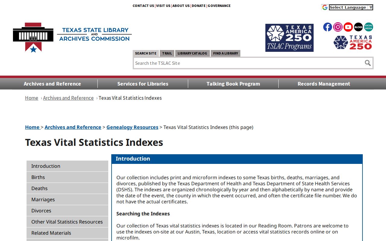 Watauga resident lookup Texas historical vital index access information