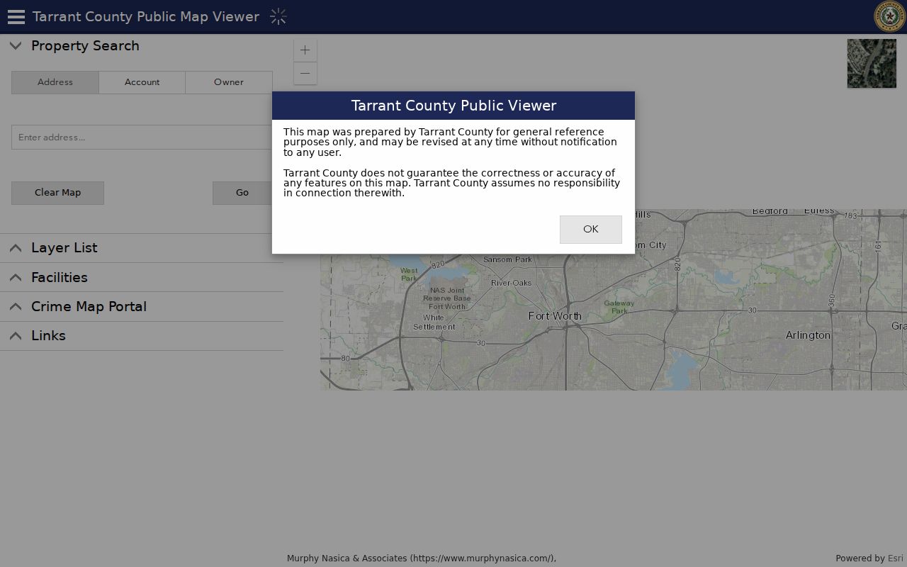 Watauga street directory Tarrant GIS parcel viewer